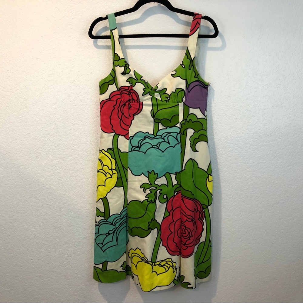 VTG Moschino Cheap & Chic Rose Print Sheath Dress